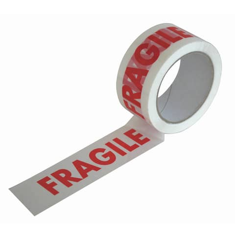 Nastro imballo silenzioso viva fragile 50mmx66m confezione da 6 pezzi 8014035034505
