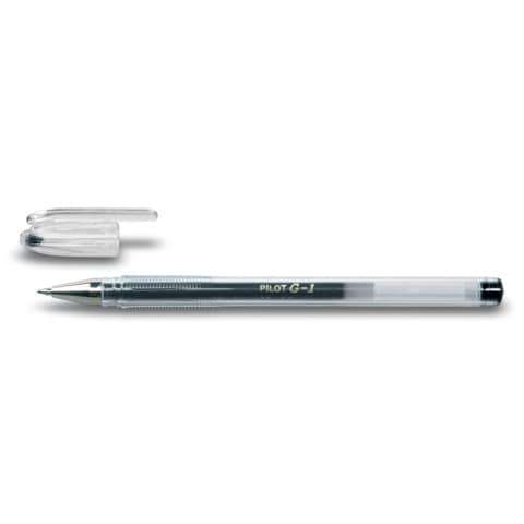 Penna a sfera gel pilot g-1 punta fine 0,7 mm in nero con inchiostro 4902505130236