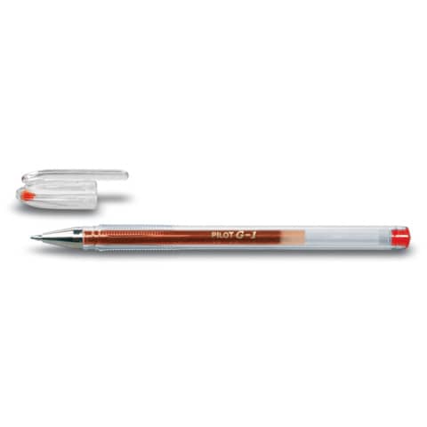 Penna a sfera gel pilot g-1 punta fine 0,7 mm rosso 4902505130250