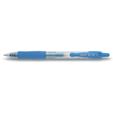 Penna gel pilot g-2 0,7 mm colore light blue con clip 4902505275838