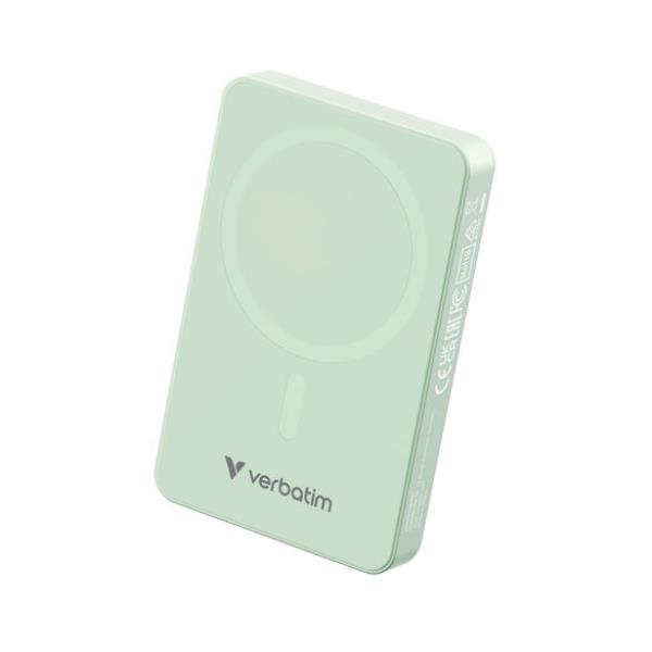 Power bank da 10000mah magnetico verde con ricarica wireless magsafe 0023942322283