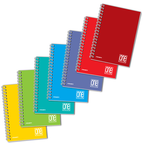 Quaderno spiralato a4 one color 80 g/m2 - 60 fogli - spirale 4 mm 8007758011427