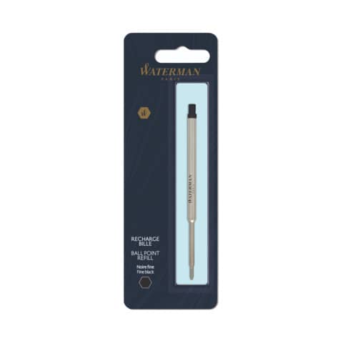 Ricarica penna waterman standard maxima nero fine 110mm 3501179640174