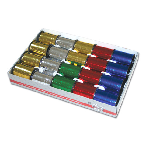 Rotolino nastro lucido 10x10 mt classici colori regalo bolis 8001565073333