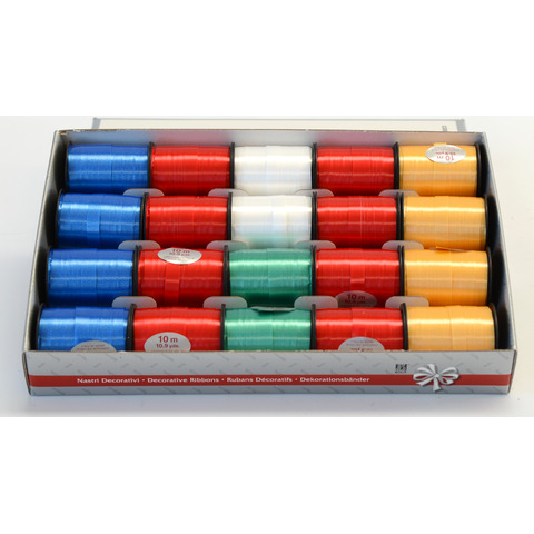 Nastro lucido bolis 10x10 mt classici colori mini rotolini 8001565070295