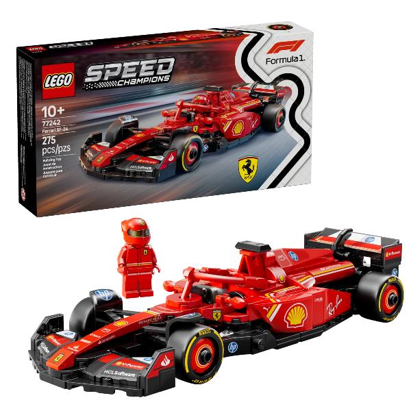 Ferrari sf-24 f1 racing car lego speed champions 77242 costruzione 5702017816098
