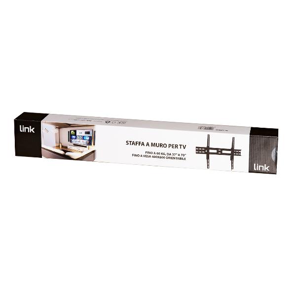Supporto tv da muro fino a 50 kg, 37-70 pollici, vesa 400x600 8028400087898