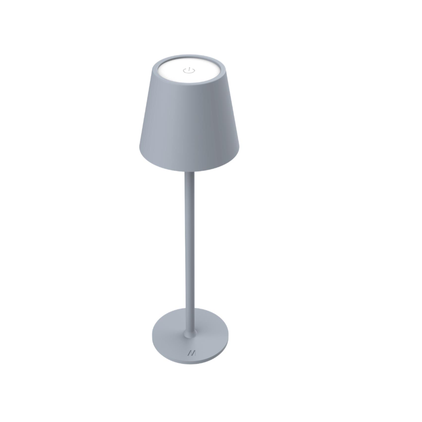 Lampada da tavolo muitomas grigia con led e touch 8021735216285