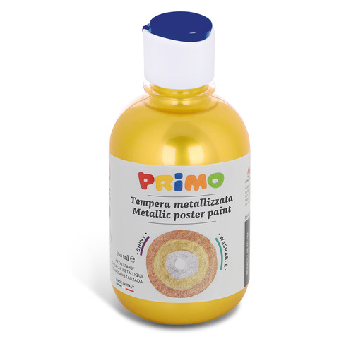 Tempera metallizzata primo 300ml giallo alta qualità 8006919012334