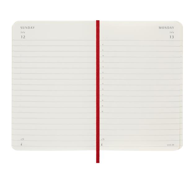 Agenda giornaliera moleskine rossa pocket 12m 2026 8056999274641