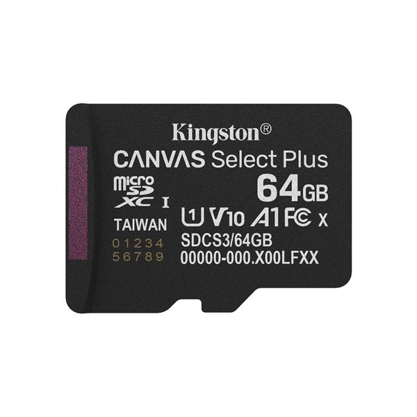 Kingston microsdxc 256gb canvas select plus a1 0740617348507
