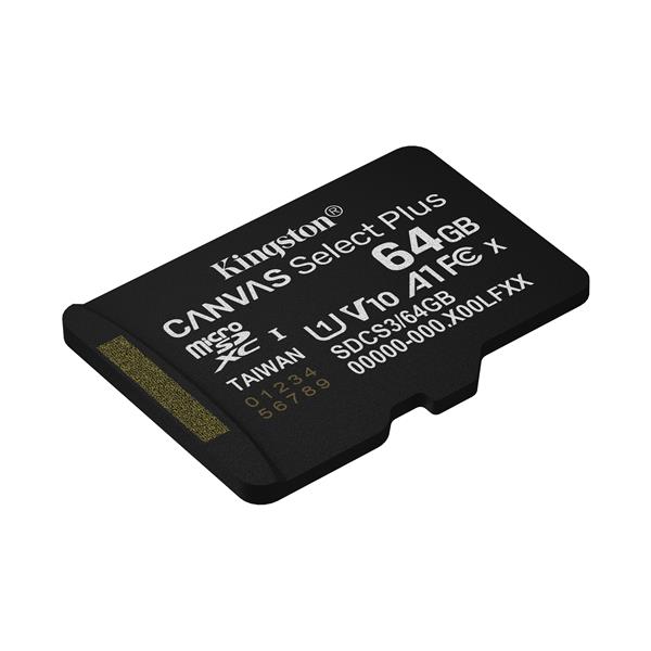 Kingston microsdxc 256gb canvas select plus gen3 0740617348538