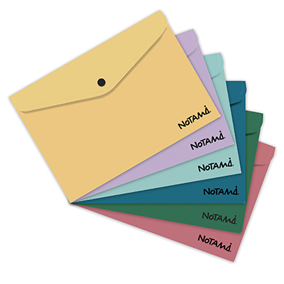 BUSTA CON BOTTONE NOTAMI BAKERY SOFT TOUCH A4 - ASSORTITA