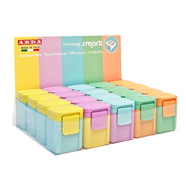 Temperamatite smart pastel 20 pezzi 2 fori colori 8003438033543