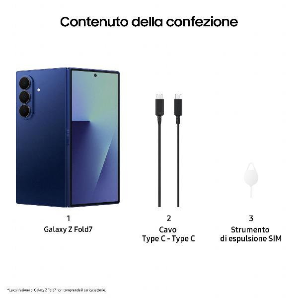Samsung galaxy z fold7 da 16 gb con disco di 1 tb colore blu ombra 8806097425373