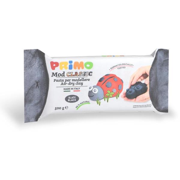 Pasta modellabile nero ardesia da 500 grammi pronta all`uso 8006919002878