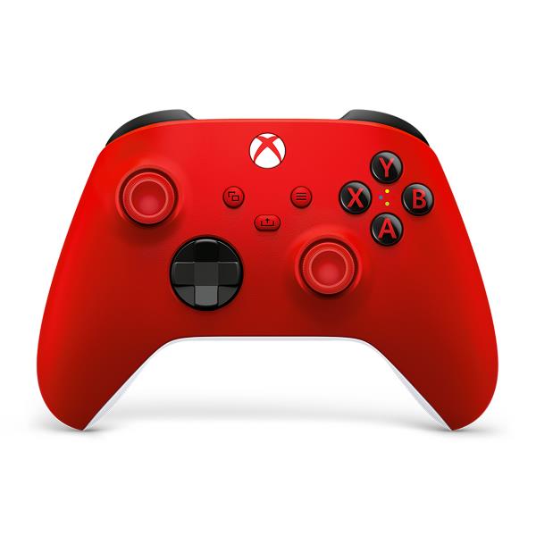 Controller wireless xbox rosso pulse red con design moderno. 0196388518203