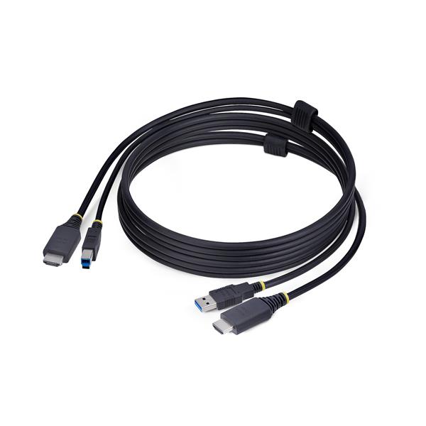 Cavo kvm hdmi e usb da 1,8m 4k a 60hz 0065030918046