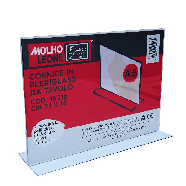 CORNICE A T PLEXIG. DA TAVOLO 21X15