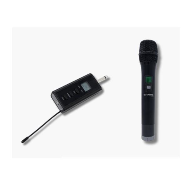 Sistema microfonico uhf portatile empire kit radiomic. ice 8030692602178