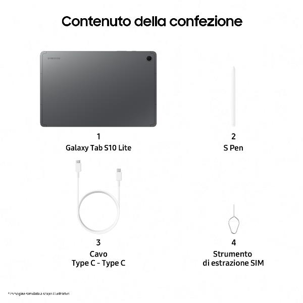 Samsung galaxy tab s10 lite wifi 128gb enterprise edition tablet 8806097906483