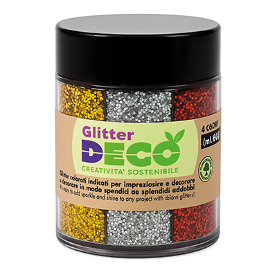 GLITTER BIO GRANA FINE DISPENSER ML.60 4 COLORI