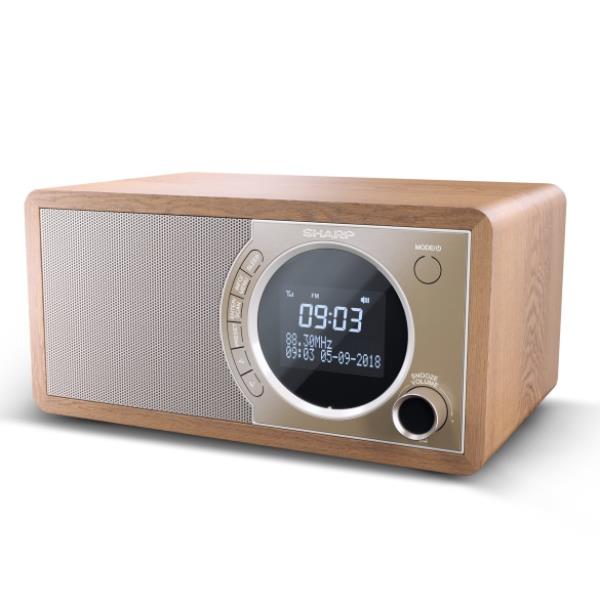 Radio digitale dr450 in legno con equalizzatore e bluetooth 8586018085236