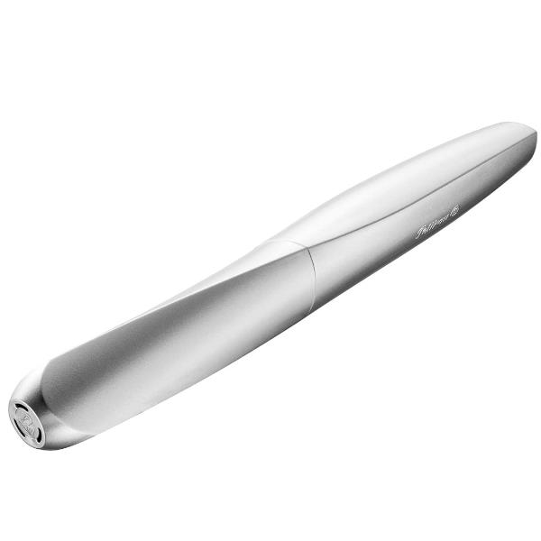 Penna stilografica pelikan twist grigia con impugnatura ergonomica 4012700947109