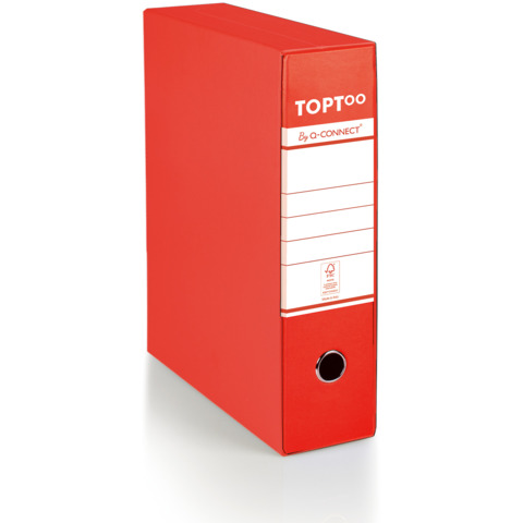 Registratore commerciale toptoo by q-connect rosso 28x32 cm dorso 8 cm 8014819491210