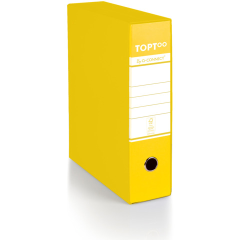 Registratore toptoo giallo 28x35 cm dorso 8 cm certificato fsc 8014819490817