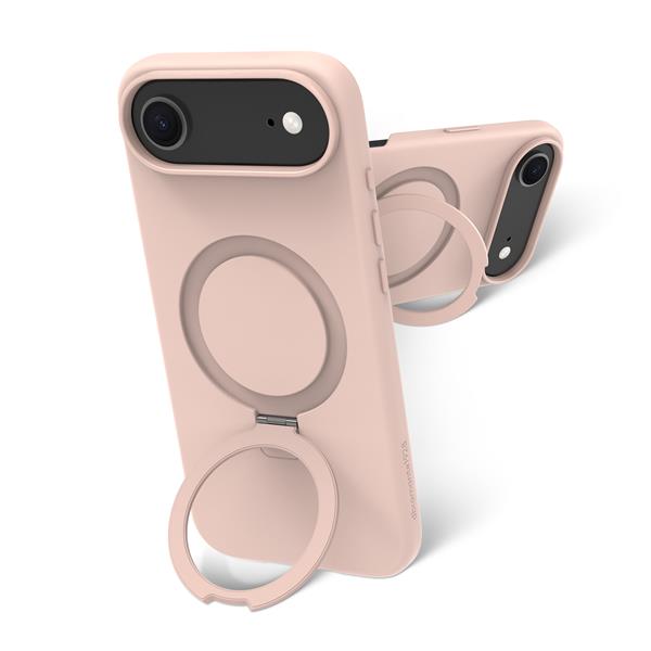 Custodia roskilde magsafe kick icon per iphone 17 rosa 5711428068019