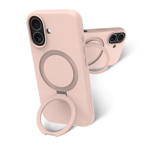 Custodia roskilde magsafe kick icon per iphone 17 in rosa 5711428067999