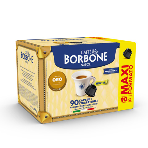 Capsule caffè borbone per nescafè dolce gusto miscela oro - 90 pezzi 8055176432379