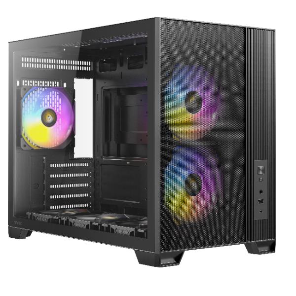 Case mini tower antec flux m con ventole argb 0761345102537