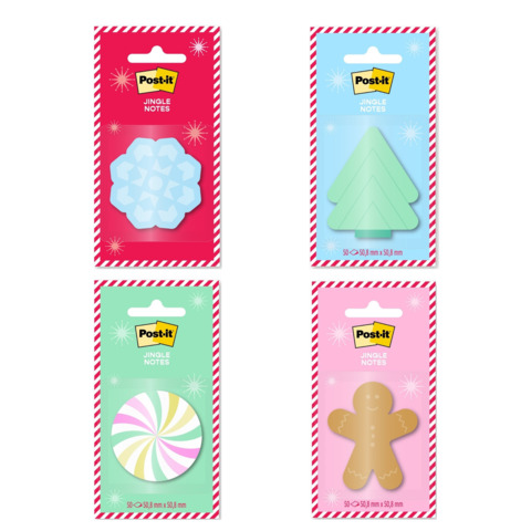 Blocchi adesivi natalizi post-it 50 fogli per regali colorati 0068060284013