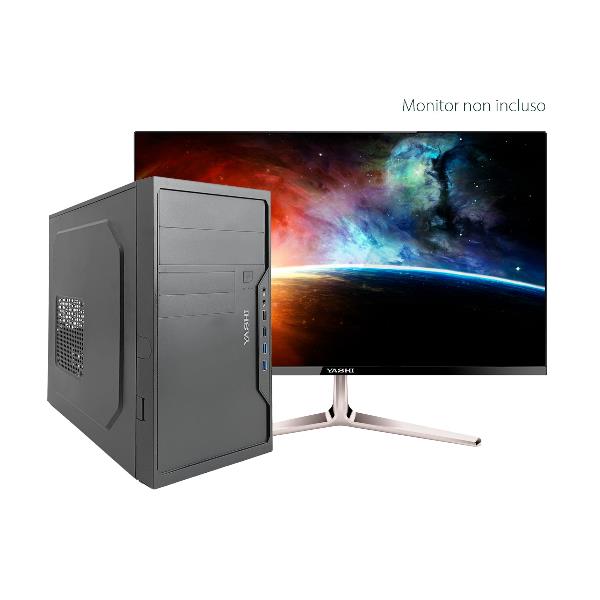 Yashi h510 i3 10100f 8gb 256gb nvidia 1gb w11p desktop pc completo 8056994446555