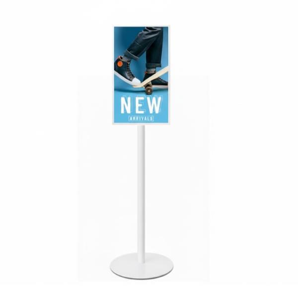 Supporto per epaper bianco, base acciaio, 145cm, vesa 200x200 8016677171952