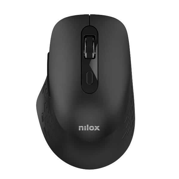 Mouse wireless 1600 dpi ergonomico nero nilox tech 8431775136427