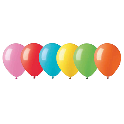 PALLONCINI SMALL - COLORI ASSORTITI - D. 18 CM - PZ 100
