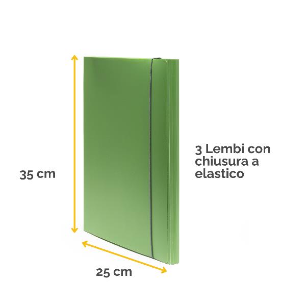 CARTELLA 3 LEMBI HOLOS VERDE
