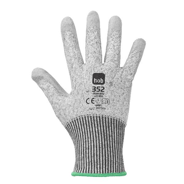 Guanti in fibra sintetica e poliuretano, taglia 8, colore grigio 8009798629273