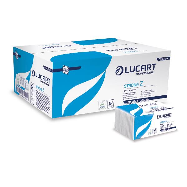 Asciugamani piegati lucart strong z 2 veli 21,5x21,5 cm 8005892411042