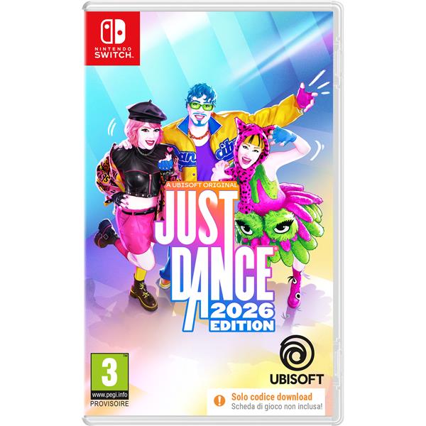 Gioco just dance 2026 per nintendo switch, ubisoft, 40 canzoni 3307216306245