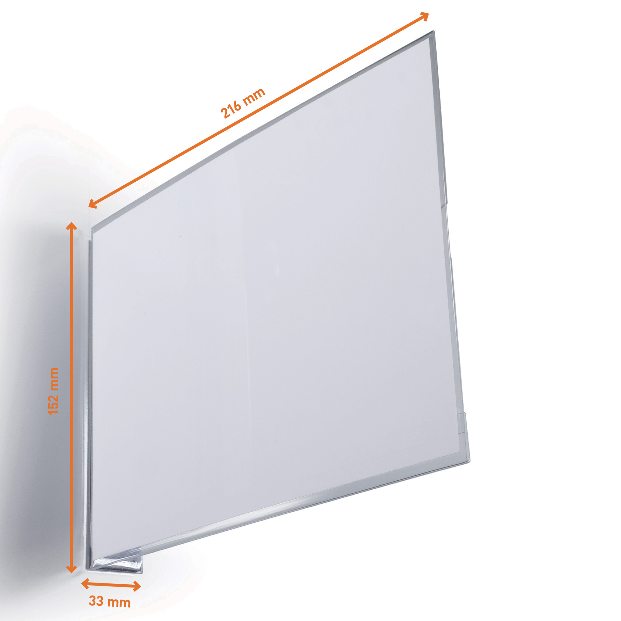 Cartello da corsia a5 orizzontale magnetico porta 210x148mm 4005546742557