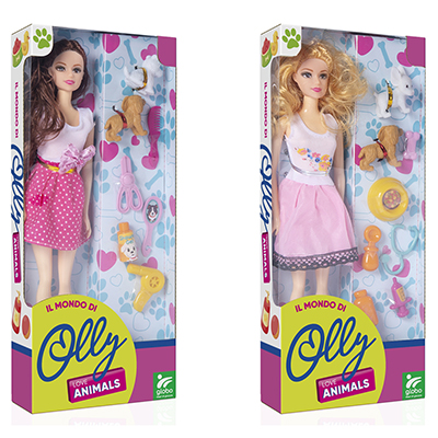 Fashion doll olly veterinaria con accessori ass.2 sogg.