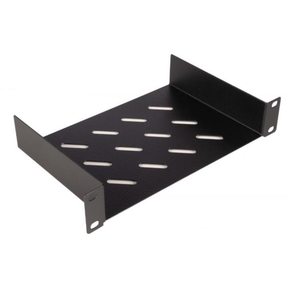 FIXED SHELF 10  1U 150MM BLACK