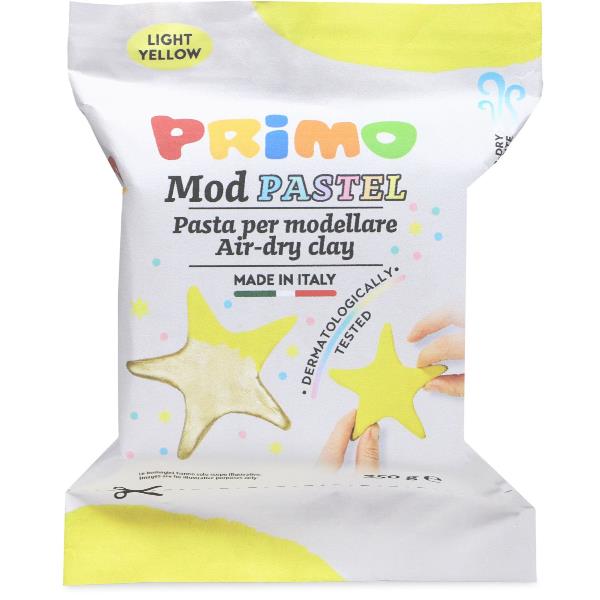 Pasta modellabile gialla da 250 grammi, pronta all`uso 8006919028557
