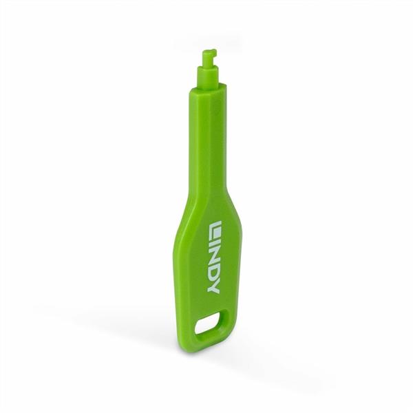 Chiave di blocco per porte sfp lindy verde in abs per sicurezza. 4002888479110