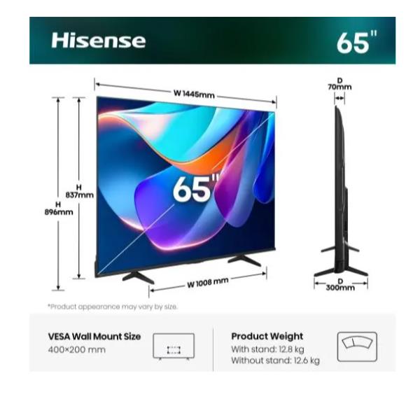 65 A69S 4K UHD SMART VIDAA