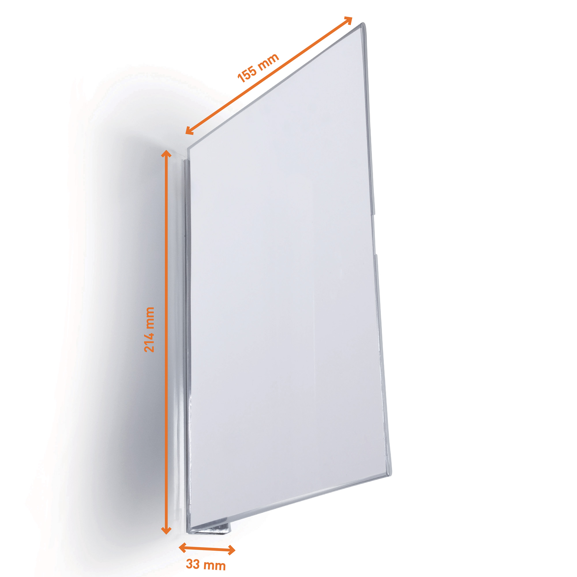 Cartello da corsia a bandiera - magnetico - A5 verticale - PET - Durable - conf. 10 pezzi